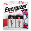 Energizer Max 9V, 6LR61 Alkaline Battery - 2 Pack - 0