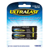 Ultra Last 3.7V 18650 Lithium Ion Rechargeable Battery - 2 Pack - 0