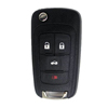 Four Button Key Fob Replacement Flip Key Remote for Chevrolet Vehicles - 0