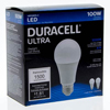 Duracell Ultra 100 Watt Equivalent A19 5000k Daylight Energy Efficient LED Light Bulb - 2 Pack - 1