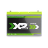 X2Power Lithium Iron Phosphate (LiFePO4) Deep Cycle Group 27 12V 80Ah Marine Battery - 0