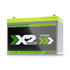 X2Power Lithium Iron Phosphate (LiFePO4) Deep Cycle Group 27 12V 80Ah Marine Battery - 1