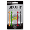 Gear Tie 3in Assortment - 4 Pack - 0