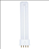 Sylvania 9W T4 Twin Tube Cool White 4 Pin CFL Bulb - 0