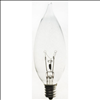 Sylvania 25W E12 B10 Clear Incandescent Bulb - 4 Pack - 0