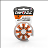 Rayovac 1.4V Type 13 (Orange) Zinc Air Battery - 8 Pack - 0