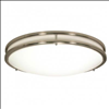 Satco 25W 13 Inch Glamour Flush Mount Fixture Nickel 62-1036 - 0