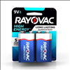 Rayovac High Energy 9V Alkaline Battery - 4 Pack - 0