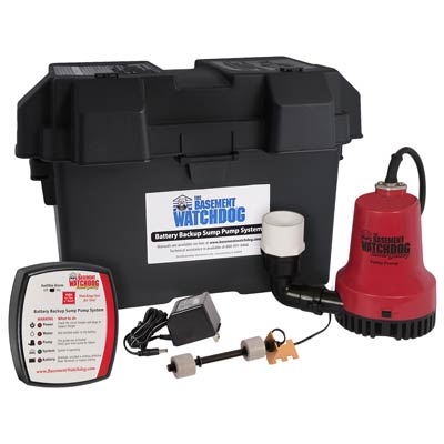 Basement Watchdog Emergency Battery Backup Sump Pump System