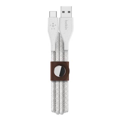 Belkin DuraTek™ Plus 4ft USB-C to USB-A Cable - White