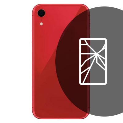 Apple iPhone XR Back Glass Repair - Red - without logo