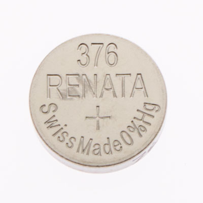 Renata 1.55V 377/376 Silver Oxide Coin Cell Battery