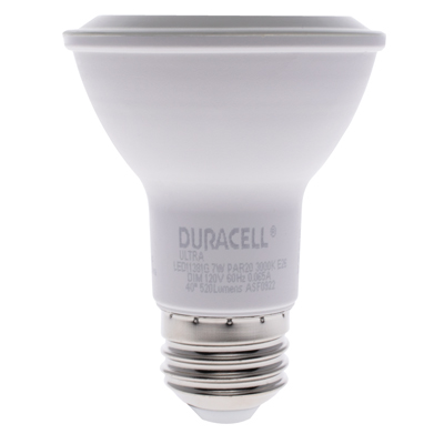 Duracell Ultra 50 Watt Equivalent PAR20 3000K Soft White Energy Efficient LED Light Bulb - 3 Pack