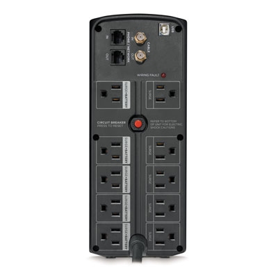 CyberPower 1500VA 10 Outlet and 2 USB Port Mini Battery Backup and Surge Protector