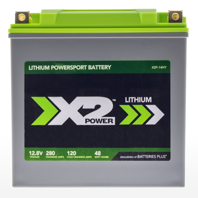 X2Power 14-BS 12.8V 280CA Lithium Powersport Battery