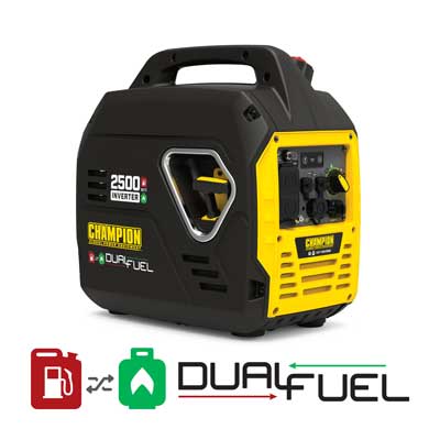 Champion 2500W Dual Fuel Inverter Generator