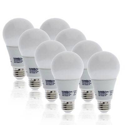 Duracell Ultra 60 Watt Equivalent A19 5000K Daylight Energy Efficient LED Light Bulb - 8 Pack