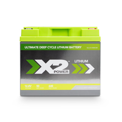 X2Power Lithium Iron Phosphate (LiFePO4) Deep Cycle 12V 50Ah Marine Battery