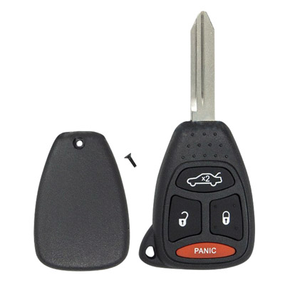 Four Button Replacement Key Fob Shell for Chrysler Vehicles