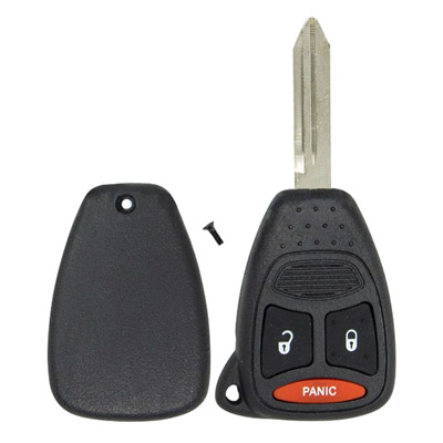 Three Button Replacement Key Fob Shell for Dodge and Mitsubishi Vehicles