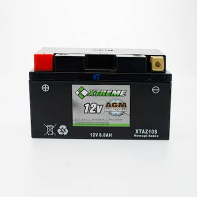 Xtreme Z10S 12V 185CCA AGM Powersport Battery