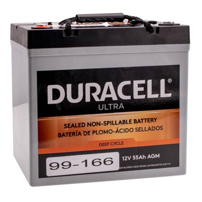 Duracell Ultra 12V 55AH Replacement SV22 Stylecart Medical Battery