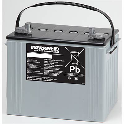 Werker 12V 80AH Deep Cycle AGM SLA Battery