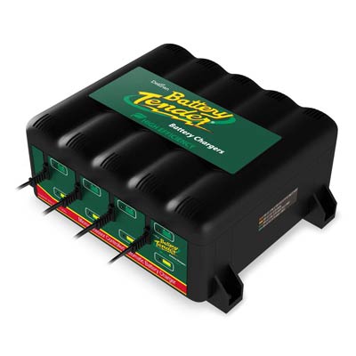 Battery Tender 4-Bank 12V, 1.25 Amp Battery Charger and Maintainer