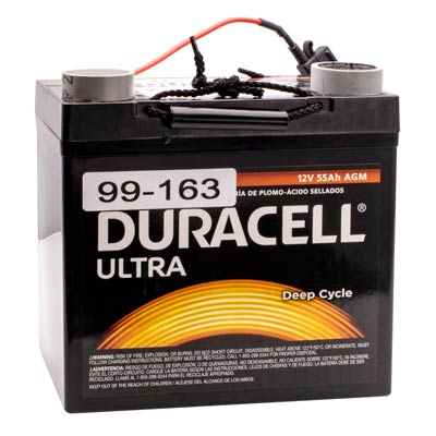 Duracell Ultra 12V 55AH Replacement SV21 Stylecart Medical Battery