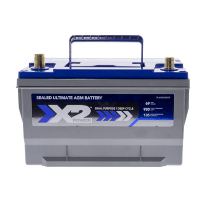 X2Power Premium AGM 930CCA BCI Group 65 Car and Truck Battery