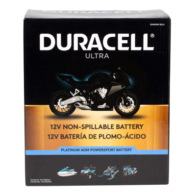 Duracell Ultra 30LA 12V 400CCA AGM Powersport Battery