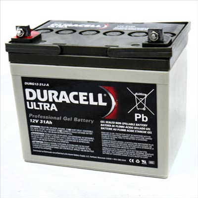 Duracell Ultra 12V 31AH GEL GEL SLA Battery with J Terminals