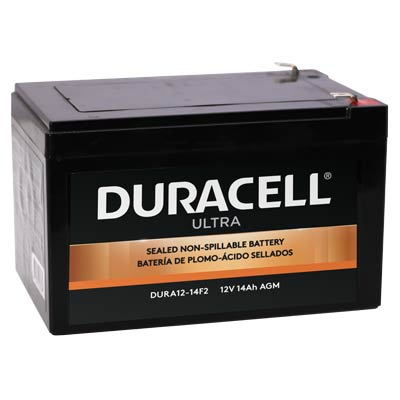 Duracell Ultra 12V 14AH General Purpose AGM SLA Battery with F2 Terminals