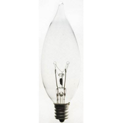 Sylvania 25W E12 B10 Clear Incandescent Bulb - 4 Pack