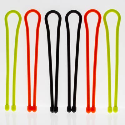 Nite Ize GTPP18-A1-R8 18 Inch Gear Ties - Assorted 6 pack 